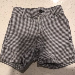 Toddler Boys Janie and Jack blue check shorts